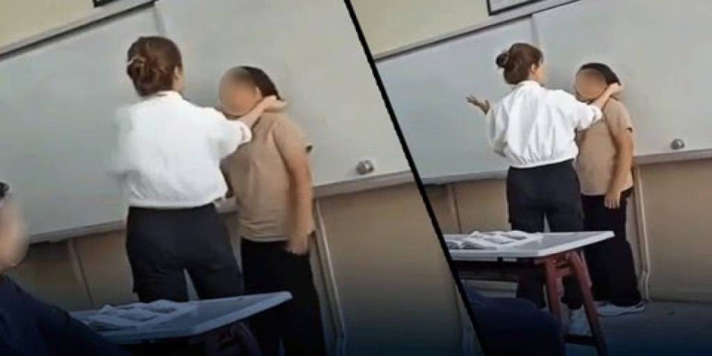 Okulda şiddet skandalı: Öğretmenin öğrenciye uyguladığı şiddet kamerada