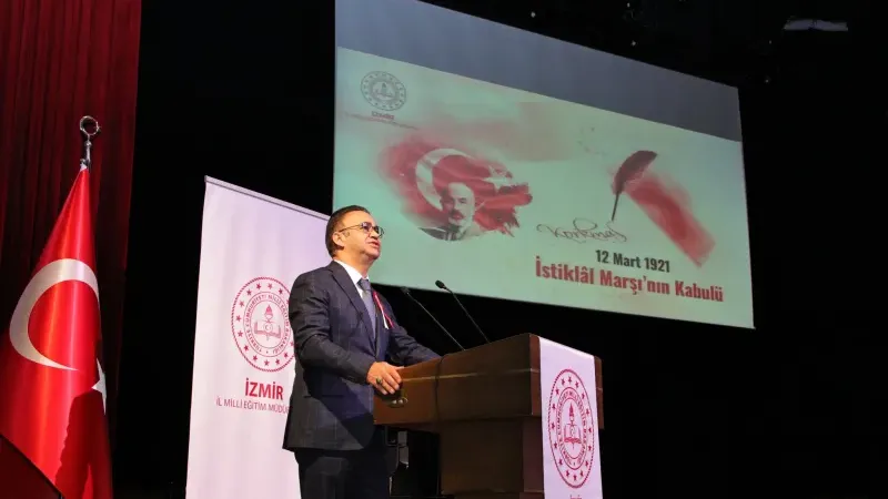 İzmir İl Millî Eğitim Müdürü Yahşi: “İstiklâl Marşı milletimizin karakterini yansıtan bir destandır”