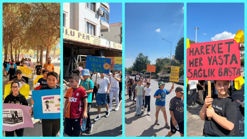 Dünya Yürüyüş Günü Menderes’te öğrencilerle kutlandı
