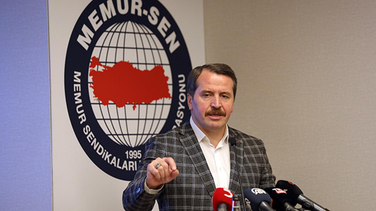 Memur-Sen Genel Başkanı Ali Yalçın'dan memura ek zam açıklaması